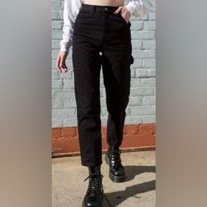 Brandy Melville Black Painters Pants Straight Leg Jeans